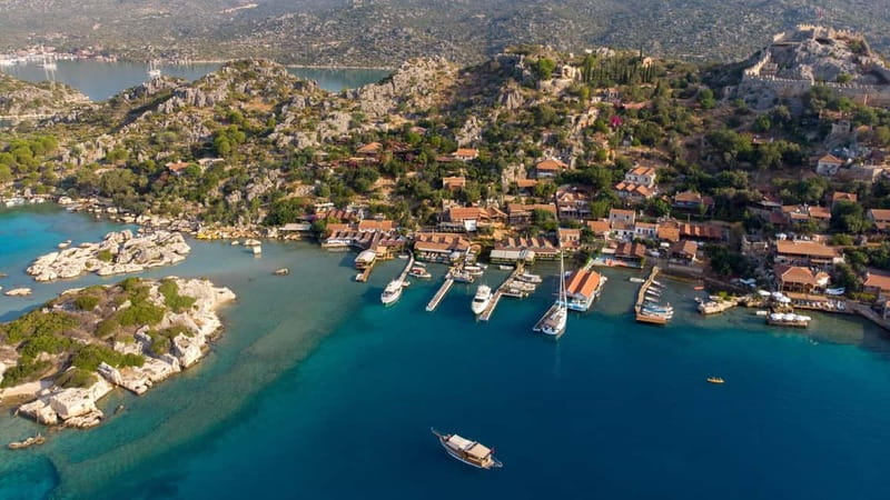 Antalya, Alanya, Side: Demre, Myra, & Kekova Island / Boat - Myra’s theater and rock cemetery: where the architecture does the talking