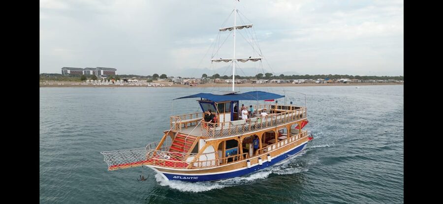 Antalya: Beach & Waterfalls Boat Trip w/ Lunch & Soft Drinks - Onboard Setup: Deck Views, Soft Drinks, and Crew Energy