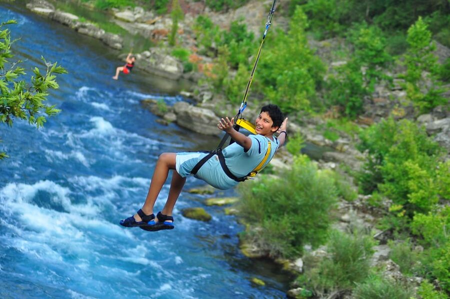 Antalya: Canyoning, Rafting, Quad, Jeep & Zipline with Lunch - Optional zipline: a river crossing for the adrenaline finisher
