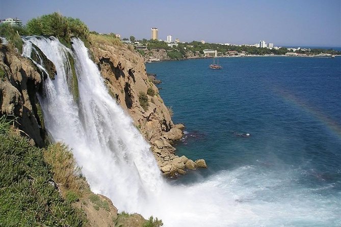 Antalya City Tour Duden Waterfalls, Old City & Boat Ride - Stop 1: Lower Düden Waterfalls and the Riverside Park Flow