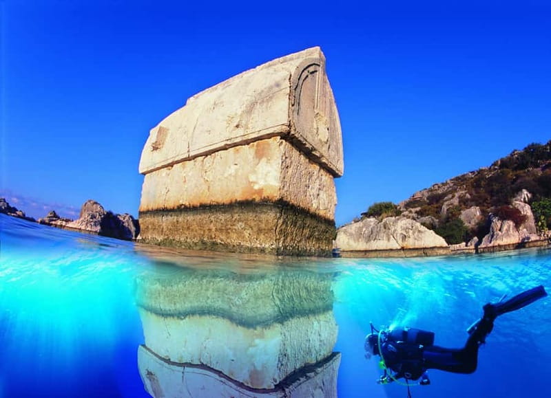 Antalya: Demre, Myra & Kekova Sunken City Boat Trip w/ Lunch - The Kekova sunken city cruise and Simena underwater ruins