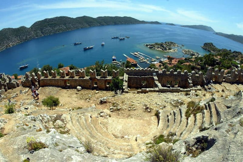 Antalya: Demre, Myra & Kekova Sunken City Boat Trip w/ Lunch - Myra: Greek amphitheater and rock-cut Lycian tombs