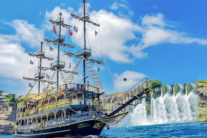 Antalya Lara Pirate Boat Trip w/Soft Drinks, Lunch & Pickup - Watch outs: late docking, transfer mishaps, and photo pressure