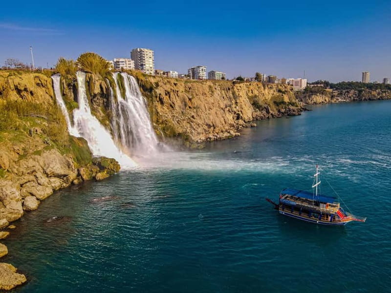 Antalya Merkez,Kundu Relax Boat Trip - Düden Waterfall From The Sea, Plus The Optional 10 Euro Experience