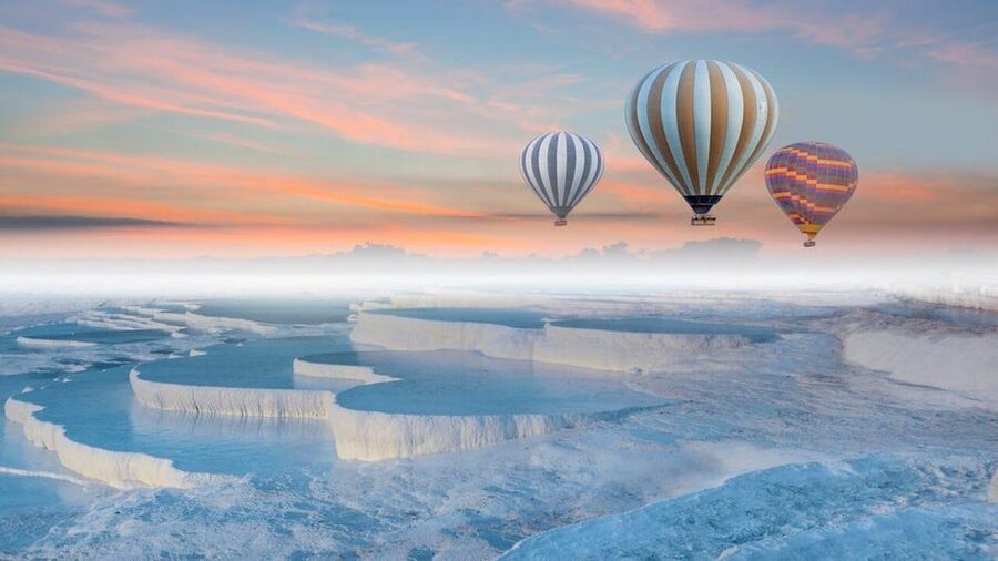 Antalya: Pamukkale Guided Tour With Optional Balloon Flight - Lunch and your own time in Pamukkale, where the tour turns into your trip