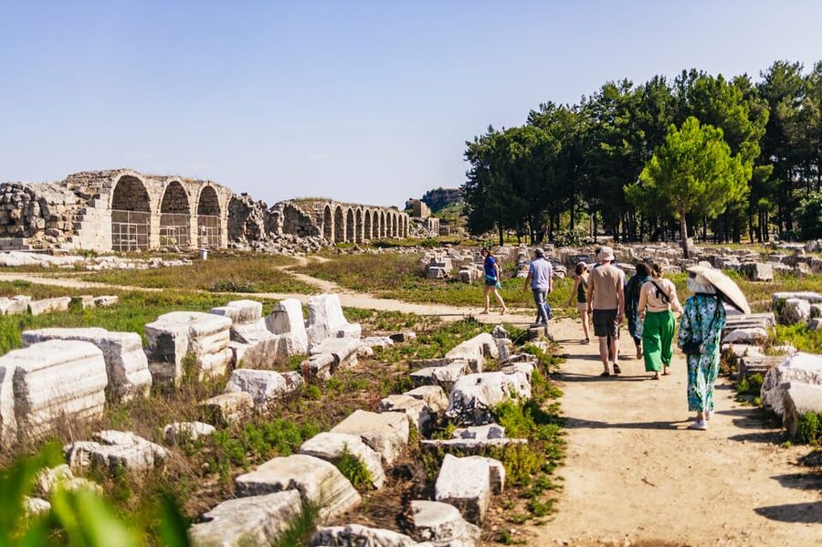 Antalya: Perge, Aspendos, City of Side, and Waterfalls Tour - Side and the Temple of Apollo: Ruins Plus Mediterranean Views