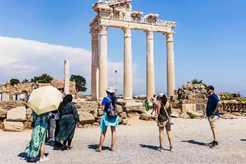 Antalya: Perge, Aspendos, City of Side, and Waterfalls Tour - Perge Ruins: The Roman Main Street and the Bronze Age Acropolis