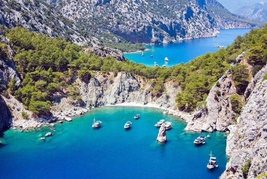 Antalya Porto Genoese-Sazak Bays Boat Trip With Mud Baths - Insurance and guiding: helpful support, not a heavy lecture