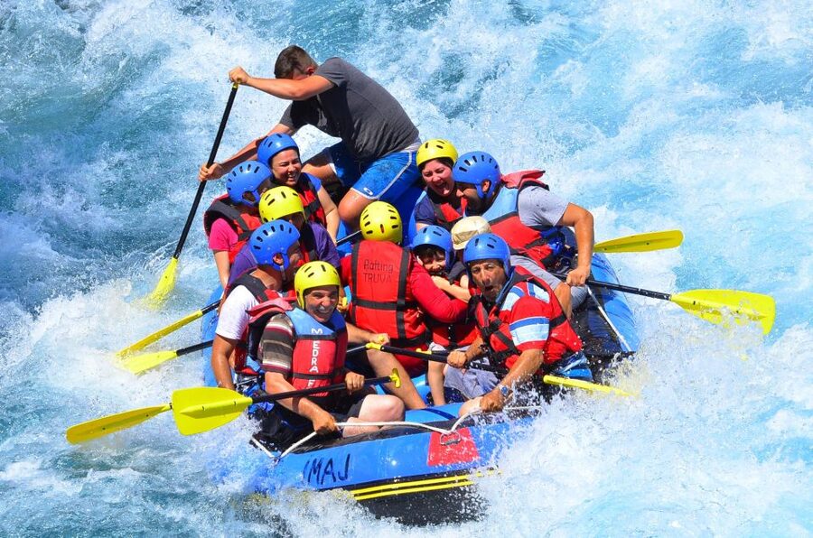 Antalya: Super Combo Quad, Buggy, Rafting & Zipline w/Lunch - Zipline across the river: a short ride with big payoff