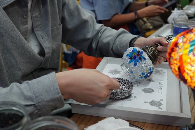 Antalya: Turkish Mosaic Lamp Workshop in Old Town – All Included - Small Group Size, Big Difference in How You Feel During the Class