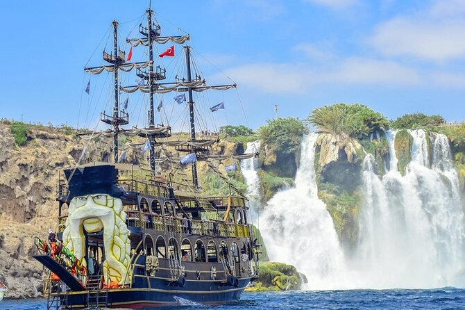Belek Pirate Boat Trip With Animations and Lunch - Onboard Life: Sound System, Lounges, and Bar Stops