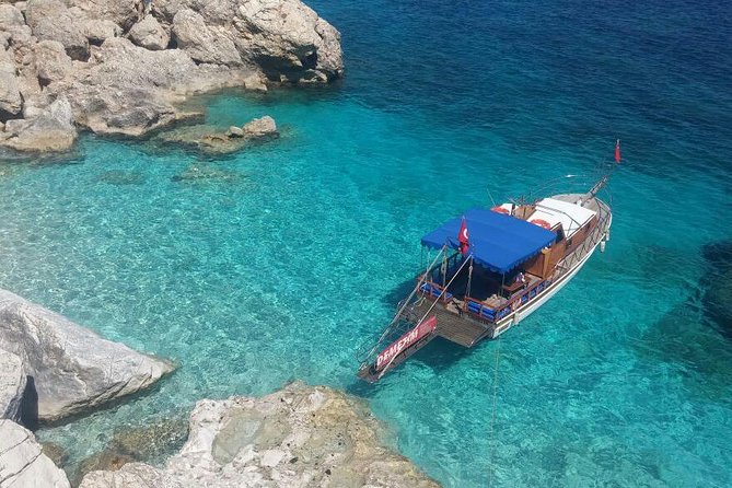 Boat trip from Adrasan to Suluada island, Antalya region - Suluada island time: grottos, mineral spring, rock lakes, and swimming