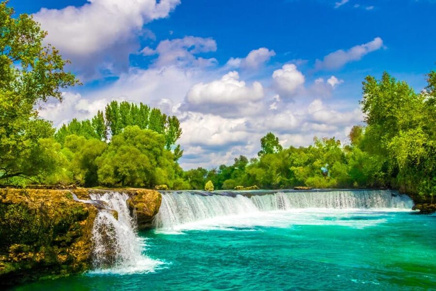 City of Side: Cabrio Bus & Green Lake Boat Tour with Lunch - Orange and banana gardens, plus the question of zoo time