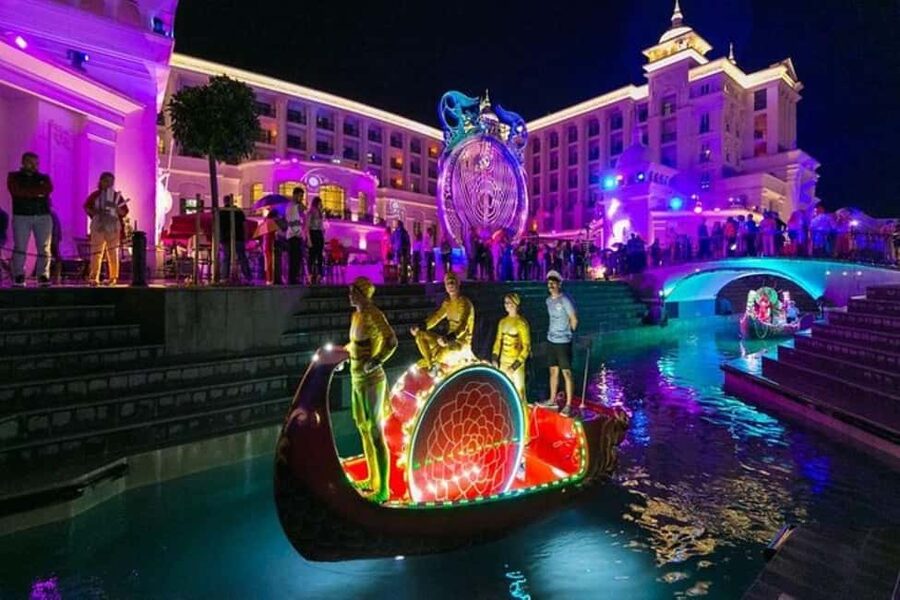 From Alanya: Land of Legends Night Show with Hotel Transfers - Booking Notes: Tour Guide, Skip-Line Entry, and Language Support