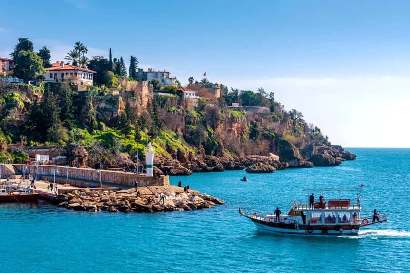 From Antalya: Half-Day Boat Tour to Düden Waterfalls - Coastal views from the boat: how to get the best photos and vibes