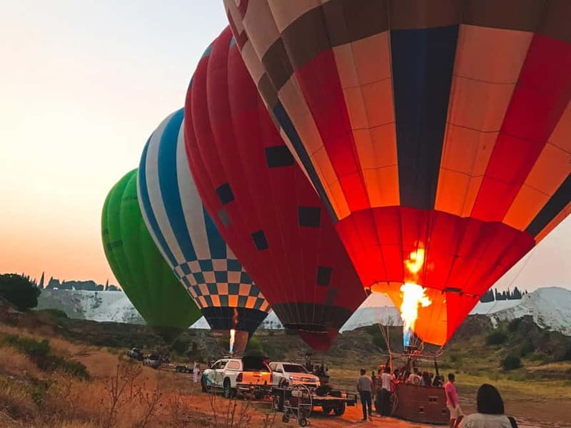 From Antalya: Pamukkale Hot Air Balloon Flight with Lunch - Hierapolis on foot: amphitheater, necropolis, and tomb walks