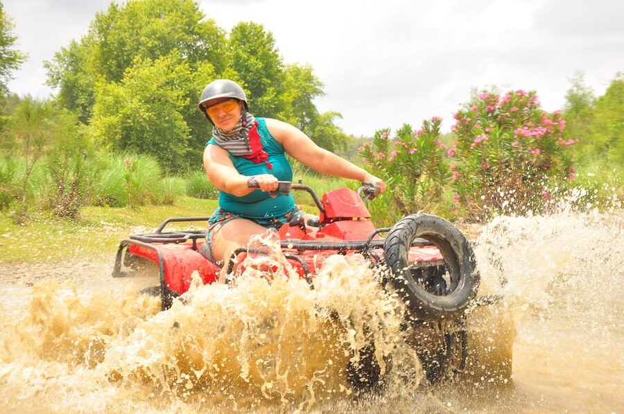 From Belek, Antalya Thrilling Quad Safari Adventure - Stops along the way, and what the swim break gives you