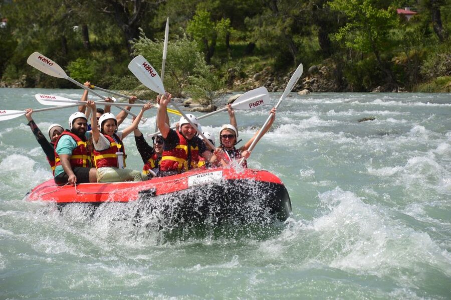 From Belek: Fully Combo Zipline, Quad Safari, Rafting, Lunch - Zipline over the river: short ride, big payoff