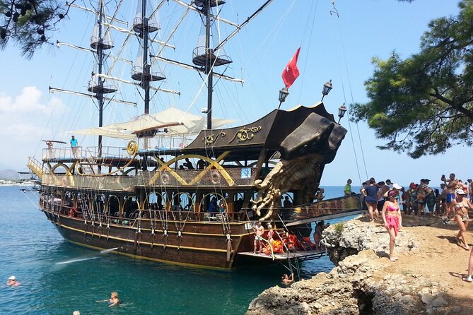GONSTER : Luxury Pirate Boat Trip Lunch & Soft Drinks & Transfer - A big pirate-boat day in Kemer with real swimming time