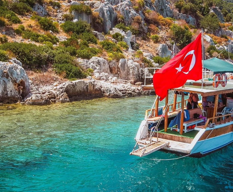 Kemer Demre Myra Kekova Tour - Kekova’s sunken city from a glass-bottom boat