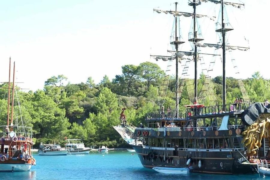 Kemer Full-Day Pirate Boat Trip with Lunch - Pirate Boat Cruising From Kemer to Phaselis Bay