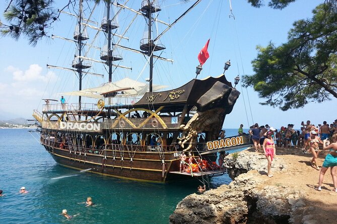 Kemer Full Day Pirate Boat Trip with Lunch and Optional Transfer - Onboard vibe: air-conditioned comfort, animation, and the foam party