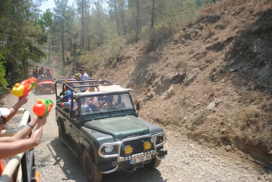 Kemer Jeep Safari, pick up from Beldibi, Kiris, Goynuk - Byzantine castle ruins near the plane tree, and how that stop clicks