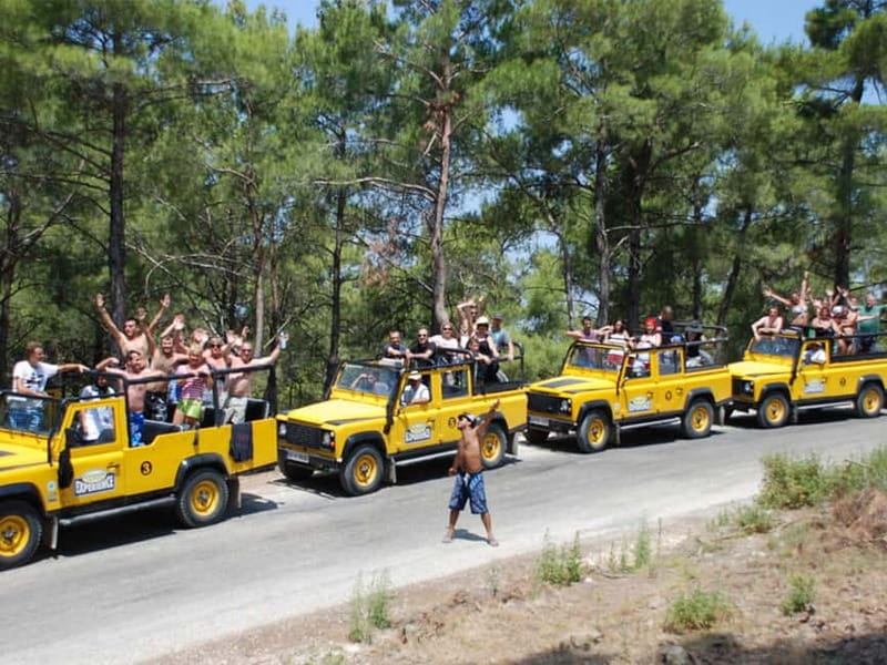 Kemer: Jeep Safari Tour with Lunch at Riverside - Your Day on 4WD: Pickup, Convoy Driving, and Photo Stops