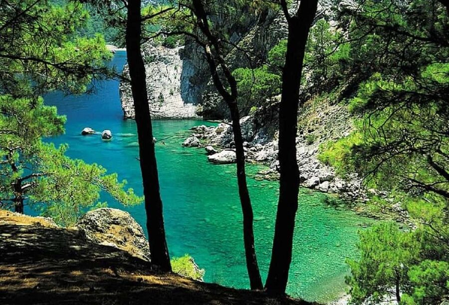 Kemer Porto Genoese-Sazak Bays Boat Trip With Mud Baths - Sazak Bay: where swimming and snorkeling make the day
