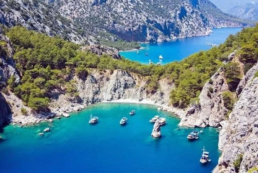 Kemer Porto Genoese-Sazak Bays Boat Trip With Mud Baths - Porto Genoese: ancient port vibes with real sea views