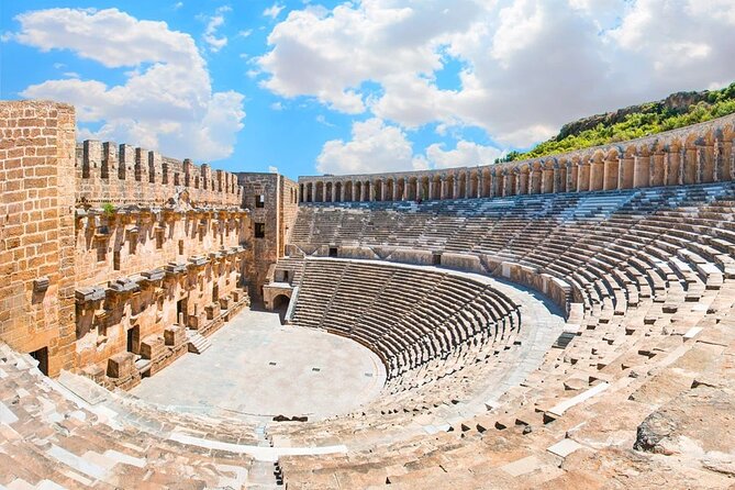Perge and Aspendos Ancient Marvels Tour: A Leisurely Exploration - Aspendos Ruins: The Theater, the Acropolis View, and Aqueduct Details