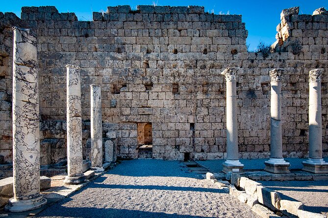 Perge Aspendos Side and Manavgat Waterfall Tour - Side and the Temple of Apollo: Sea Views and Fast Photo Time