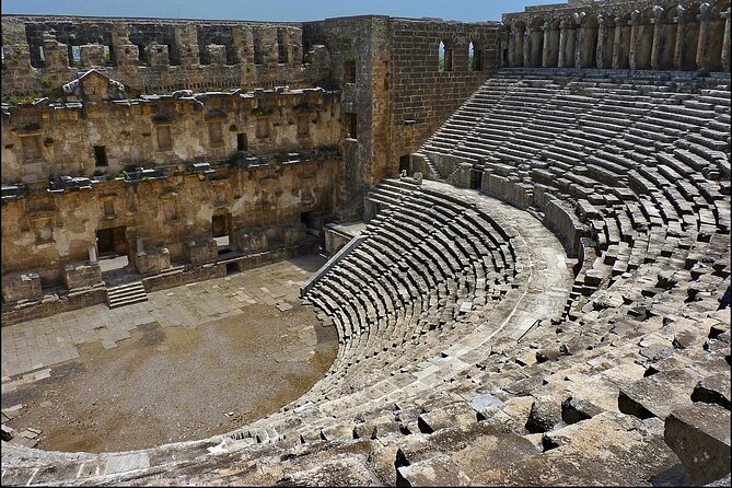 Perge Aspendos Side the Historical sites of Antalya - Aspendos Theatre: the Roman showpiece you can picture from the first row