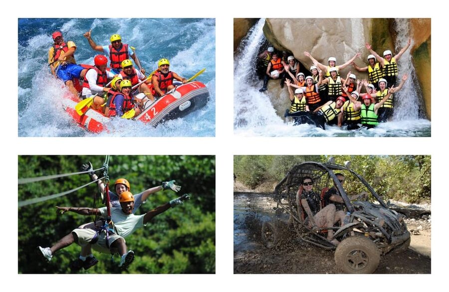 Rafting, Buggy or Quad, Zipline, Canyoning (4 in 1) Tour - Pickup timing, minivan time, and why your day may feel stretched
