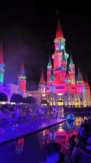 Shuttle Transfer Land of Legends Boat Parade and Night Show - Land of Legends at Night, From Side, Without the Stress