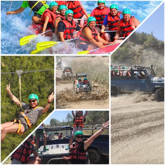 Side&Alanya:Rafting,Jeep,Quad/Buggy Safari/Zipline wLunch - Jeep, canyon, and the “one-day hits everything” formula