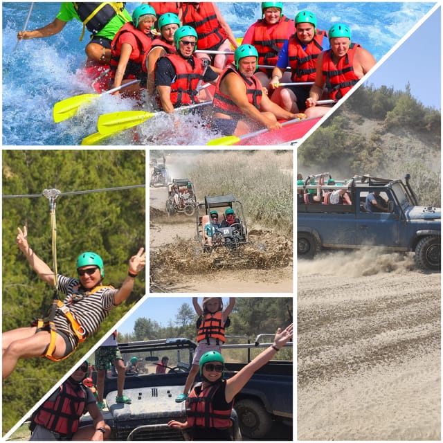 Side&Alanya:Rafting,Jeep,Quad/Buggy Safari/Zipline wLunch - Timing and how an 8-hour day feels in real life