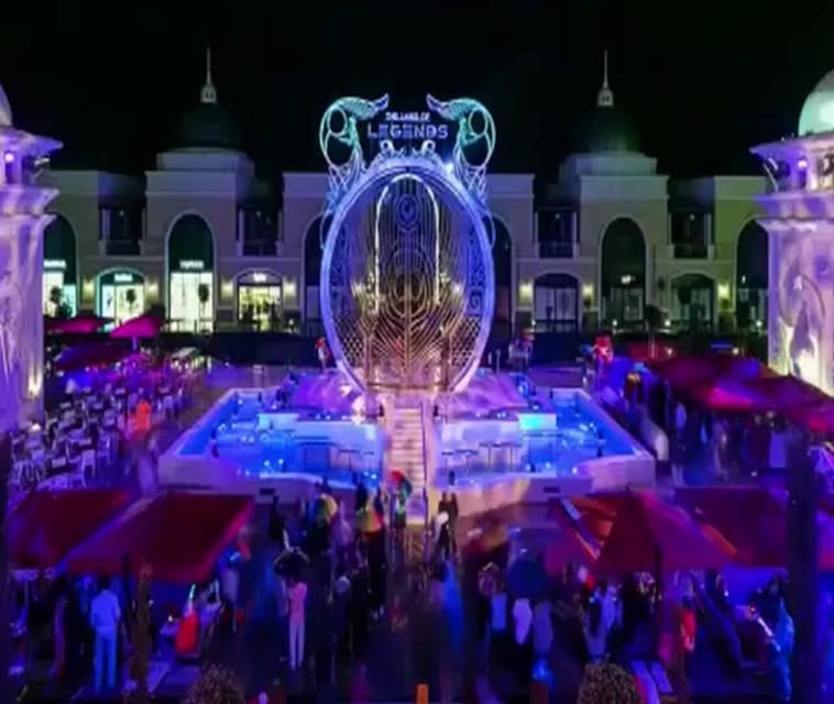Side: Night Shows at The Land Of Legends with Transfer - Exploring the park after the big spectacle