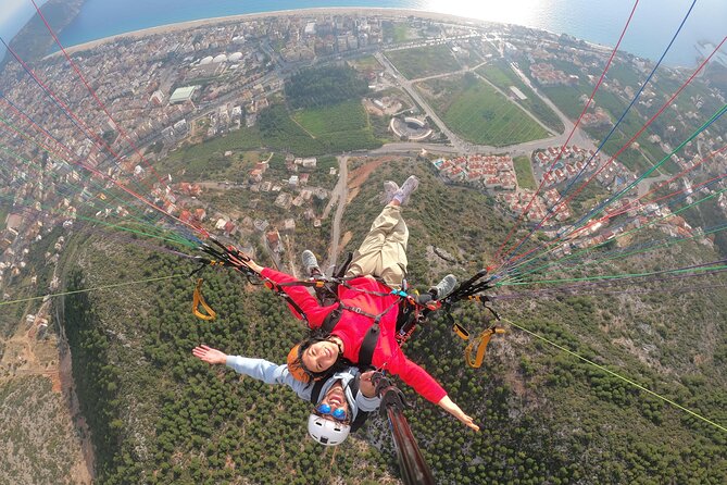 Tandem Paragliding from Antalya (Best Price) - Cleopatra Coast tandem flight, and what 700 meters feels like