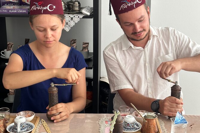 Turkish Coffee on Sand Workshop: Gift Set - The Gift Set You Take Home: Turkish Delight and Your Cezve Kit
